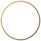 Golden thin ring with gradient on white background. Clipart