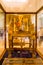 Golden throne of Tutankhamun depicting the Pharaoh and his wife Ankhesenamun