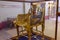 The Golden Throne of Tutankhamun in the Egyptian Museum in Cairo, Egypt