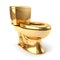 Golden toilet