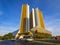 The golden towers of Oklahoma Surgical Hospital at Southern Hills - TULSA - OKLAHOMA - OCTOBER 17, 2017