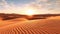 Golden Tranquility, A Desert Sunset Panorama