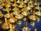 Golden Trays and Water Bottles for Buddhism Praying