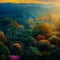 Golden Treetops: Amber Skies