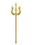 Golden Trident Isolated