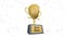 Golden trophy award for best boss or employer