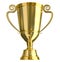 Golden trophy cup