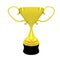 Golden trophy cup