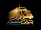 Golden Truck Car Vehicle Logo