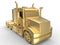 Golden truck illustration
