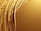 Golden tubes metallic wavy background