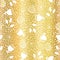 Golden tulip flower vector seamless pattern background. Elegant white florals on gold foil backdrop. Elegant design for digital