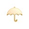 Golden umbrella symbol