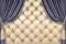 Golden upholstery velvet curtain background