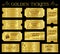 Golden Vector Ticket Templates