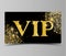 Golden VIP party premium card