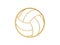 Golden volleyball symbol