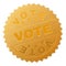 Golden VOTE Medallion Stamp