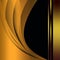 Golden wavy lines on a black background.