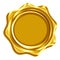 Golden wax seal