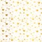Golden web of hearts seamless repeat pattern