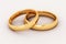 Golden wedding rings