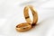 Golden wedding rings