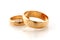 Golden wedding rings