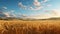 Golden Wheat Fields: Photorealistic Sunset Vistas