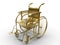 Golden wheel chair