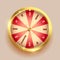 Golden wheel of fortune element design
