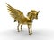 Golden Winged Horse illustration