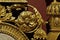 Golden wooden ornaments, imperial throne detail