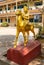 Golden Year of Goat statue in Sihanoukville Cambodia