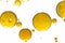 Golden yellow bubble oil