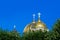 Golden Yellow Domes of Riga Nativity of Christ cathedral