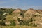 Golden Yellow Mounds in the Badlands of North Dakota