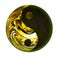 Golden Yin Yang symbol