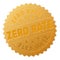 Golden ZERO RATE Badge Stamp