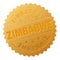 Golden ZIMBABWE Badge Stamp