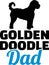 Goldendoodle dad silhouette