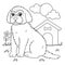 Goldendoodle Dog Coloring Page for Kids