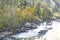 Goldenfall colors along  the Wenatchee River