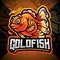 Goldfish esport mascot logo design