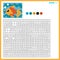 Goldfish or fish. Color by numbers. Coloring book for kids. Colorful Puzzle Game for Children with answer