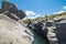 Gole dell Alcantara Gorge of Alcantara river in Sicily