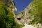 Gole di Fara di San Martino e abbazia di San Martino. Parco Nazionale Maiella Abruzzo, Italy