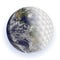Golf ball and earth