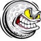 Golf ball Face Vector Image