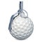 Golf ball hand grenade. 3D rendering